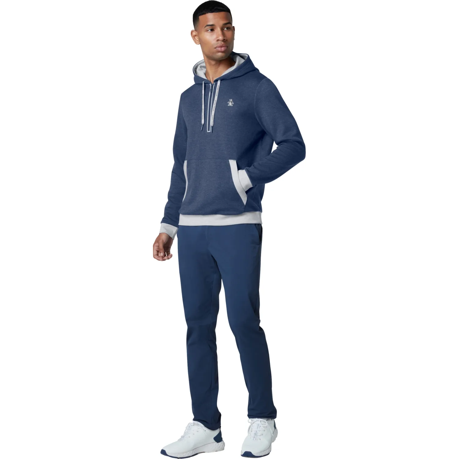 Hoodie Colour Block, navy/blau s - Original penguin - FashionsVida