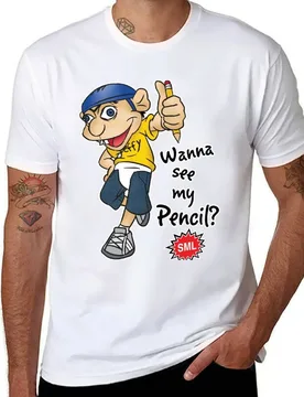Jeffy Wanna See My Pencil? - Funny SML Character T-Shirt man t shirt summer g man t shirts for men T-Shirt - Aliexpress - FashionsVida
