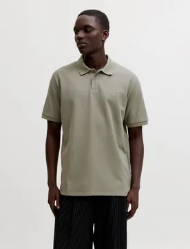 Jack & Jones - Polo liso de mangas cortas de hombre - jack & jones - FashionsVida