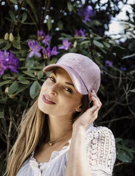 Baseball Cap VELVET old rose - Kentucky Horsewear - FashionsVida