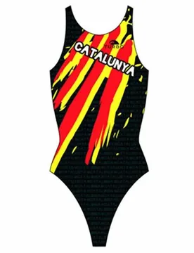 Catalonia Pro Resist Swimsuit Black 7-8 Years Girls - TURBO - FashionsVida
