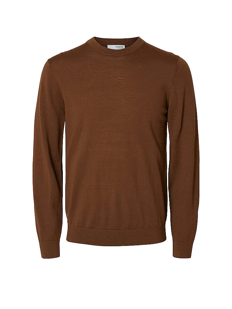 Pullover SLHTRAY marron L - Selected - FashionsVida