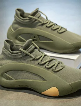 Zapatos deportivos casuales para hombres, zapatos de baloncesto, zapatillas de fitness transpirables de malla, zapatos casuales cómodos - Shein - FashionsVida