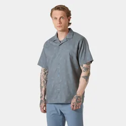 Men's Holmen Short Sleeve Shirt Navy S - Washed Navy Blue - Male