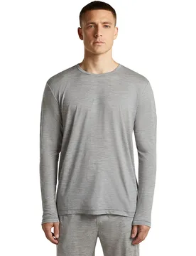T-shirt à Manches Longues 150 Lodge Relaxed Metro Hthr S - Icebreaker - FashionsVida