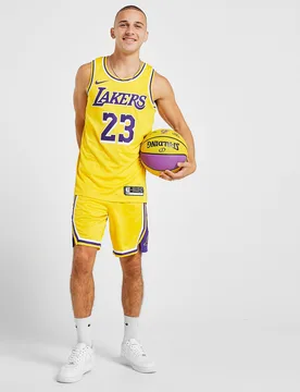 Mens Los Angeles Lakers Icon Edition Swingman Men's NBA Shorts - Giallo, giallo giallo Uomo taglia S - Nike - FashionsVida