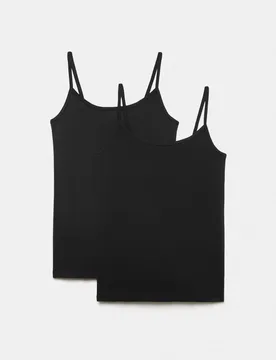 Pack Heatgen™ Thermal Strappy Vests Black female - M&S - FashionsVida
