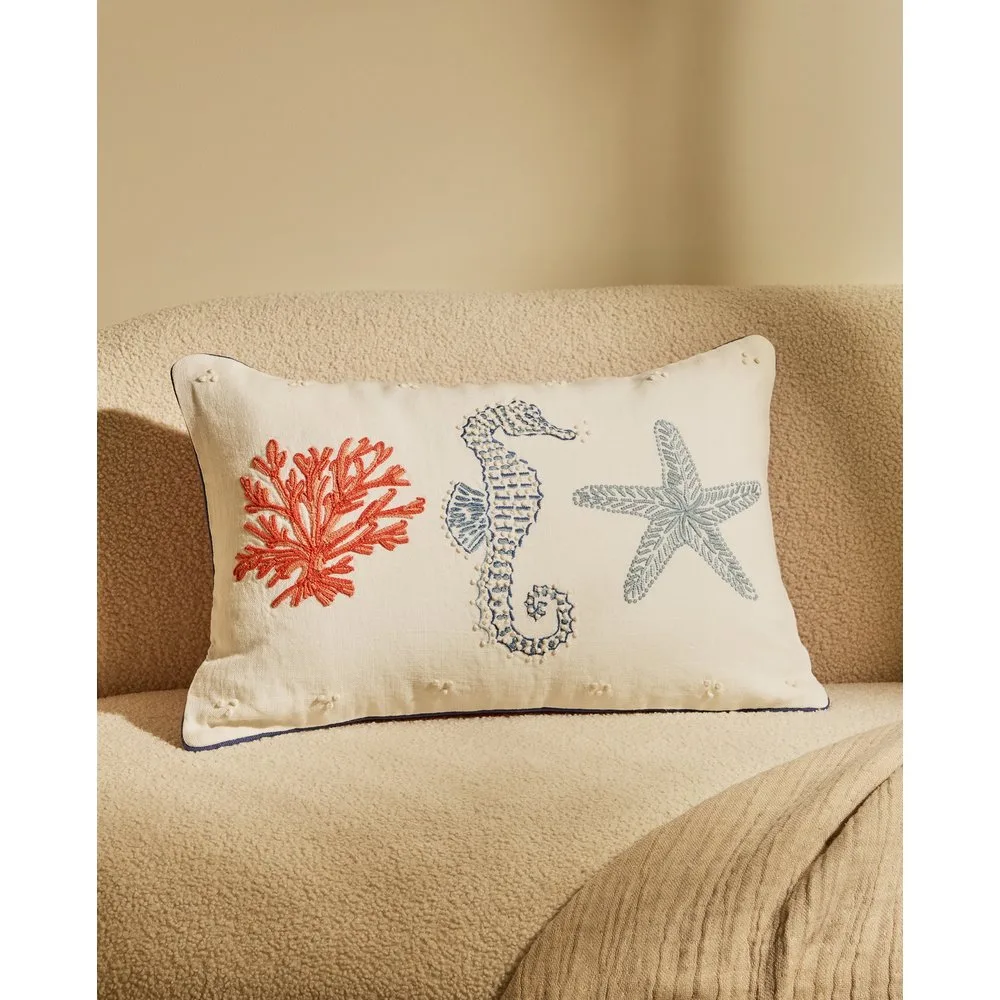 Cojín decorativo rectangular Sea Life II - El Corte Inglés - FashionsVida