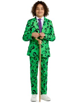 Mr. Riddler-Kostüm für Kinder suits grün-schwarz