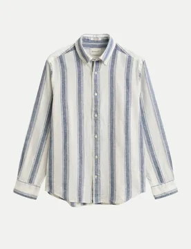 Gestreiftes Langarm-Hemd Mehrfarbig 3XL - Gant - FashionsVida