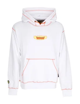 Felpa Cappuccio Uomo Vampire Hoodie White - MUSHROOM - FashionsVida