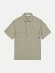 Garcia Jersey Kurzarm-Hemd Beige XL