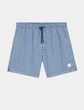 Costume da bagno con microstampa uomo blue - Hugo Boss - FashionsVida