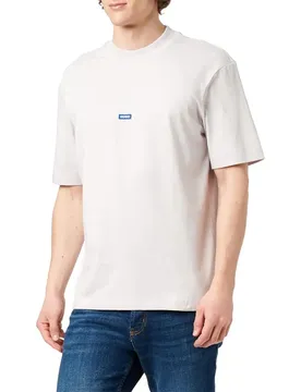 Hugo T-shirt à Manches Courtes Nieros 01 Blue Light / Pastel Purple XL