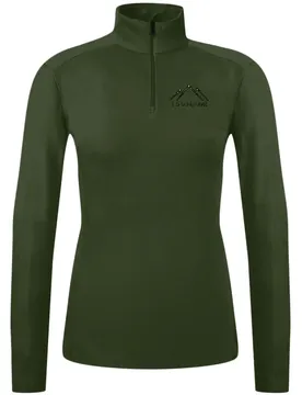 T-shirt à Manches Longues Avec Demi-zip Olympic Kaki XL