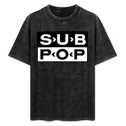 Sub Pop T-Shirt Basic All Season Solid T-Shirt