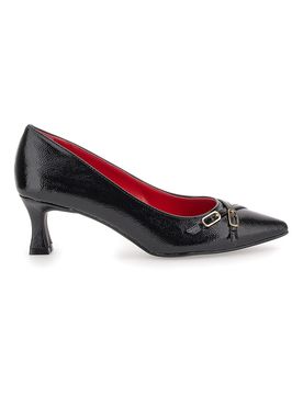 Décolleté in vernice Nera Con tacco a rocchetto 3703 39
