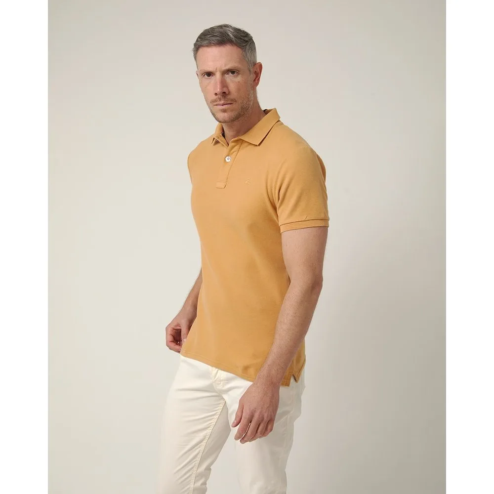 Polo de hombre, manga corta, con logo bordado - Altonadock - FashionsVida