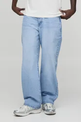 Herren Basic Jeans Hosen In Entspannter Passform Light Blue Größe 40L