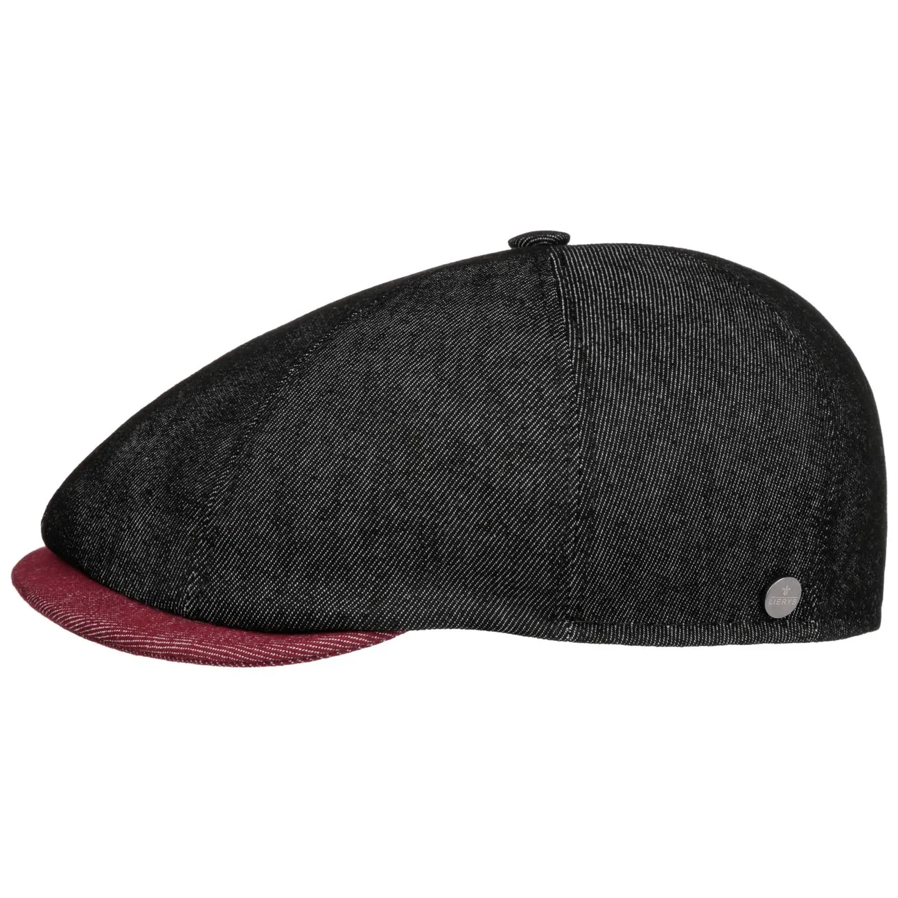 Lesley Twotone Flat Cap by - black - Size: S (54-55 cm) - Lierys - FashionsVida