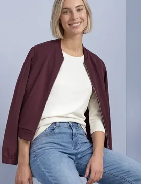 Arm Shirt mit U-Boot-Ausschnitt female Weiß - Street One - FashionsVida