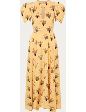 Vestido midi Petal de seda - La Double J - FashionsVida