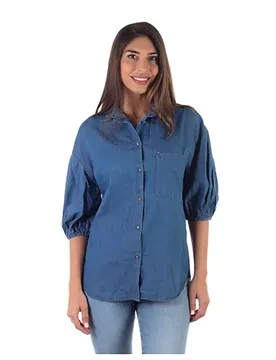 Blouse à Manches 3/4 Norma Blue 38