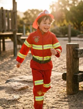 Costume di carnevale da pompiere - rosso