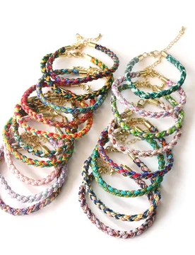 Exquisite Hand-knitted Multicolor Bracelets Colorful Cotton Thread Lucky Charm Bracelet For Women Rope Accessory Best Gifts ﻿ - Aliexpress - FashionsVida