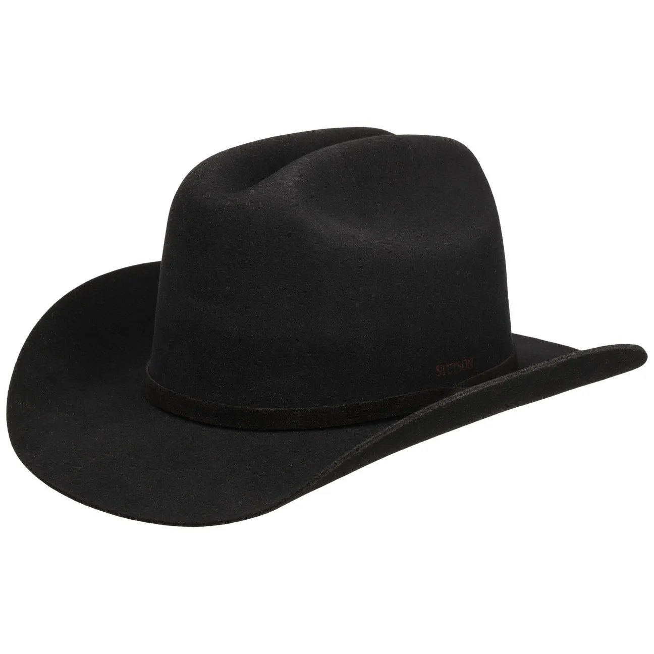 Senoda Western Wool Hat by - black - Size: L (58-59 cm) - Stetson - FashionsVida