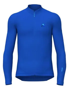 Maglia A Maniche Lunghe Ashlu Merino Bottle Blue