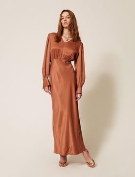 Twinset Robe longue en satin