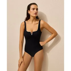 Bañador reductor con escote en v