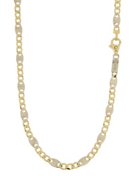 Collana Uomo Oro Giallo Bianco GL100687