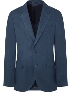 Blazer Linen Delave Hopsack Navy 50 Homme