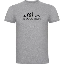 Natacion Evolution Swim Short Sleeve T-shirt Heather Grey M Men