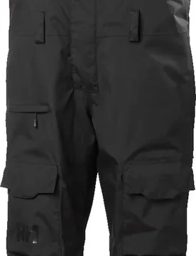 Isolierte Ski Latzhose aus Primaloft® Black Eco Sogn Bib Cargo Pant Black für Herren aus Wolle Größe S schwarz - Helly Hansen - FashionsVida
