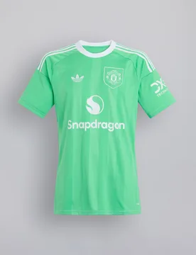 Manchester United 25/26 Third Kids Goalkeeper Jersey Green 13-14Y - Adidas - FashionsVida