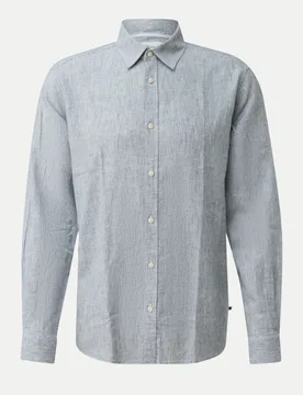 RED LABEL Hemd mit Streifen-Muster Grau XXL - S. Oliver - FashionsVida
