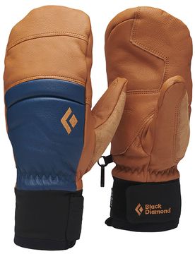 Freeride Fäustlinge aus PrimaLoft® Spark Mitts Henna Ink Blue für Herren aus Leder Größe S Braun