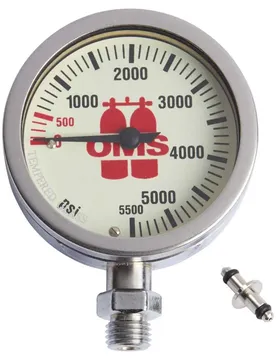 Manometro Spg Mineral Glass 5500 Psi 63 Mm