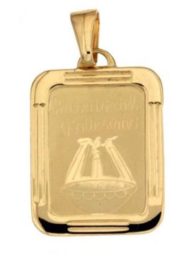 Medaglia Ciondolo da Battesimo Oro Giallo 803321714979