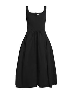 Vestido midi Mujer Negro 36 Mujer