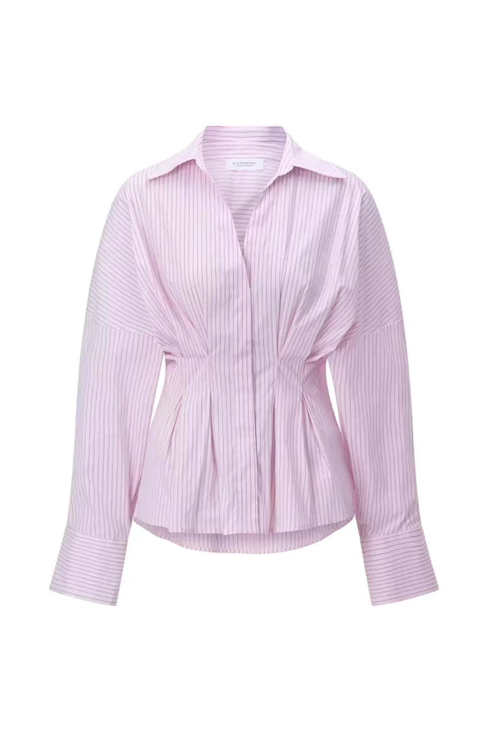 Tailored Striped Cotton Blouse female - 34 - FashionsVida