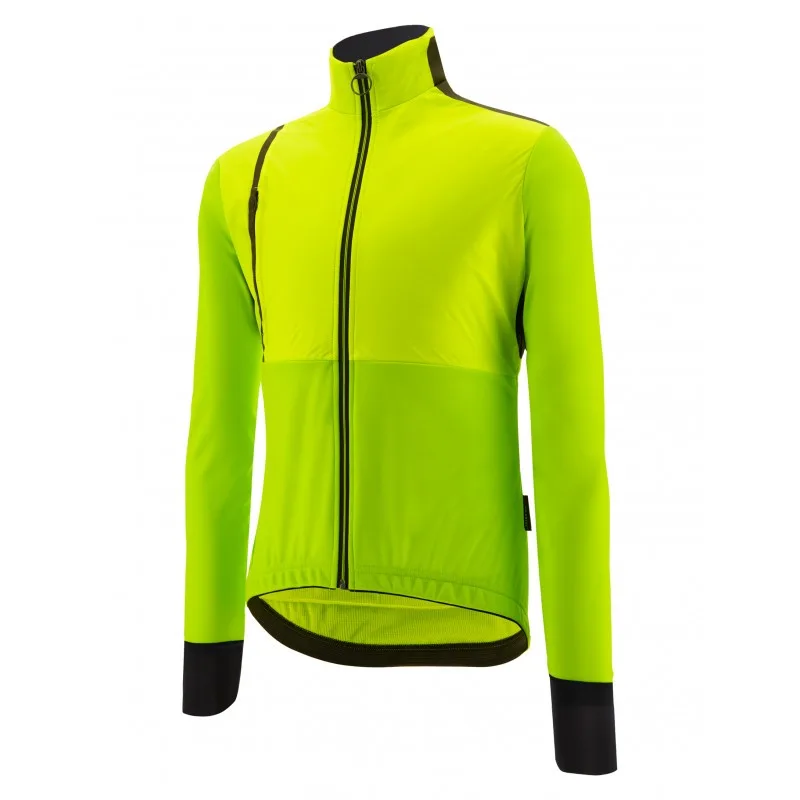 Giacca invernale ANTIPIOGGIA VEGA ABSOLUTE verde fluo - Santini - FashionsVida