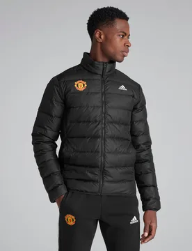 Manchester United x Essentials Lite Down Jacket Black XL - Adidas - FashionsVida