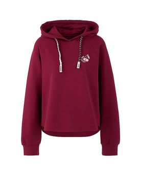 CAIN Kapuzensweater - Hoodie dunkelrot 40 damen