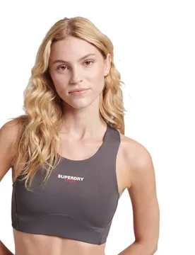 Soutien-gorge De Sport Core Active Rock Dark Grey S - Superdry - FashionsVida