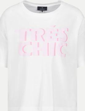 T-Shirt mit Schriftzug Weiß 44