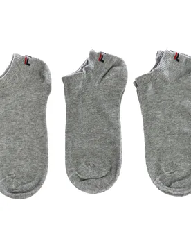 Pack-3 Unisex Ankle Socks F9100 - Grey Cotton - Size Uk 9-11 - Fila - FashionsVida